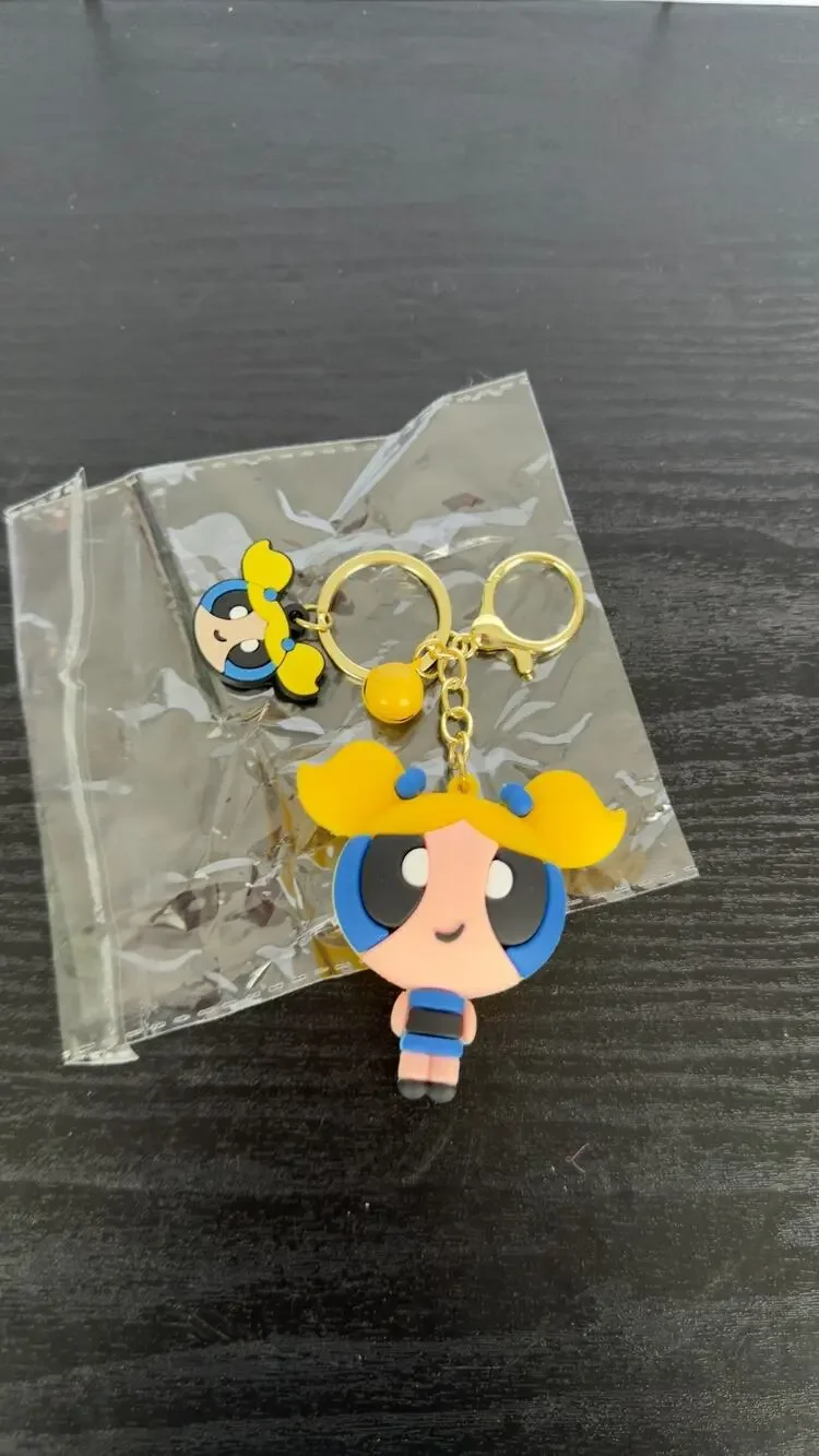 The Powerpuff Girls Bubbles Keychain - Bag Charm - NEW
